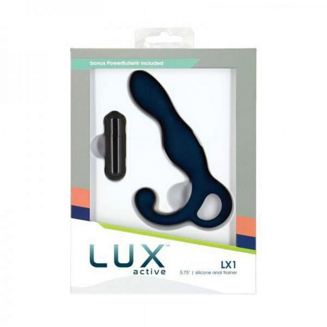 Lux Active Lx1 Entraîneur Anal en Silicone de 5,75 Pouces - Bleu Foncé