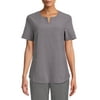 ClimateRight by Cuddl Duds Modern Fit Short Sleeve Scrub Top (Women's), 1 Count, 1 Pack