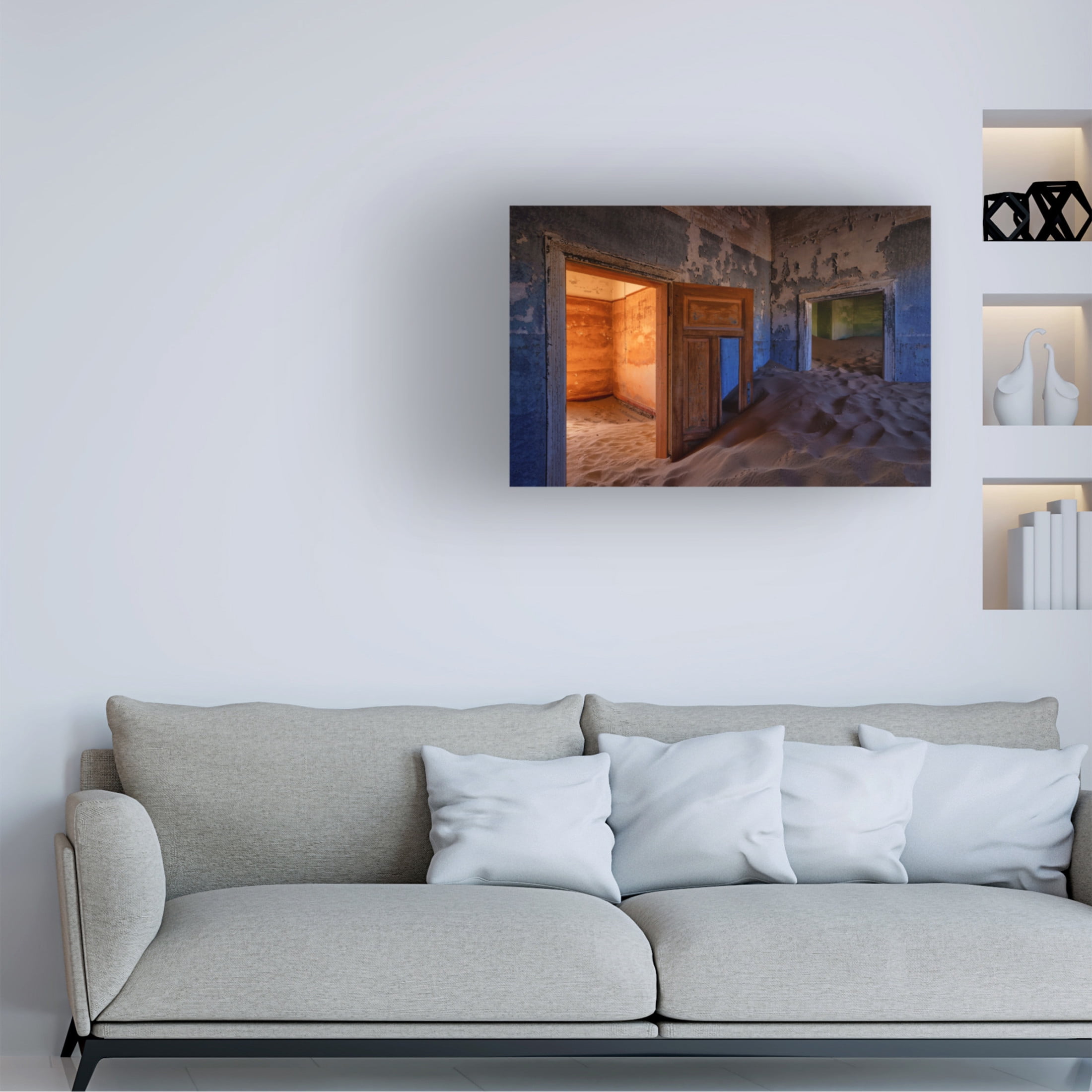 Trademark Fine Art Michael Zheng The Old Neighbors Canvas Wall Art