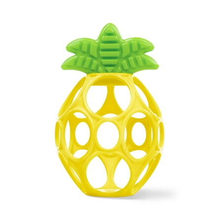 Bright Starts Oball Hold My Own Pineapple Teether Toy, Unisex, Newborn