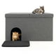 thumbnail image 1 of Costway Mueble para Arenero de Gato Escondido con Zapatero, Espacio para Almacenar Zapatos, Color Gris, 1 of 4