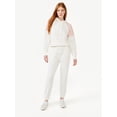 thumbnail image 2 of Free Assembly Women's Ribbed Cuff Ankle Length Super-Soft French Terry Cloth Sweatpants, 2 of 6