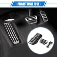 thumbnail image 2 of Unique Bargains 3 Pcs Car Gas Accelerator Brake Foot Rest Pedal Cover for Land Rover Range Rover 2013-2021 Silver Tone, 2 of 7