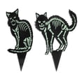 thumbnail image 4 of 2Pcs Halloween Decorations Yard Signs Fluorescence Skeleton Cat Stakes Acrylic Luminous Stakes, 4 of 6