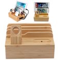 thumbnail image 4 of Phone Rack,Bamboo Charging Storage Rack Storage Rack Bamboo Storage Rack Highly Recommended, 4 of 12