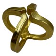 thumbnail image 5 of Bergamo Art 8 Inch Wide Decorative Handmade Aluminum Modern Sculpture in Gold, 5 of 6