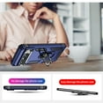 thumbnail image 4 of For Google Pixel 8A Rugged Case ,Heavy Duty Shockproof Body Phone Cover Built in Metal Rotated Magnetic Ring Holder Kickstand,Dual Layer Military-Grade Drop protection,Blue, 4 of 7