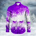 thumbnail image 5 of Camisa de moda para hombre 2024 con solapa de manga larga, estampado de alce, fuegos artificiales, coloridos y transparentes, suaves y cómodas, para hombre, tallas grandes, 5 of 5