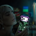 thumbnail image 6 of Casetego for iPhone 17 Pro 5G Case,Glow in The Dark Three Layer Heavy Duty Shockproof Protection Hard Plastic Bumper+Soft Silicone Protective 6.3 inch Case,Dark Purple Butterfly, 6 of 9