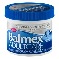 Balmex Adult Care Cream soothes and protects skin from irritation, chaffing, and rash, 12 Oz, Tub