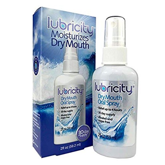 Lubricity Dry Mouth Spray, Premium Product with Hyaluronic Acid, Sugar-Free, Gluten-Free, Alcohol-Free, 5 Simple Ingredients, Flavorless, 2oz, 1 Count