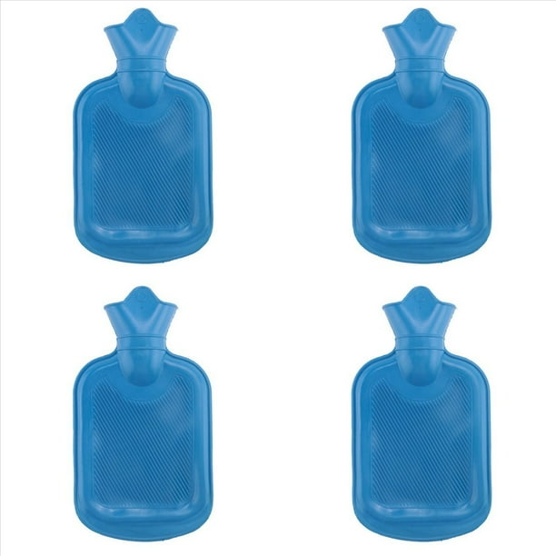 Bolsa Agua Caliente Gruesa Goma para Invierno, Bolsa Agua Caliente Caliente, Calentador Manos para NiñAs, Bolsillo para Manos, Pies, Botella Agua Caliente, 4 Paquete 500 Ml