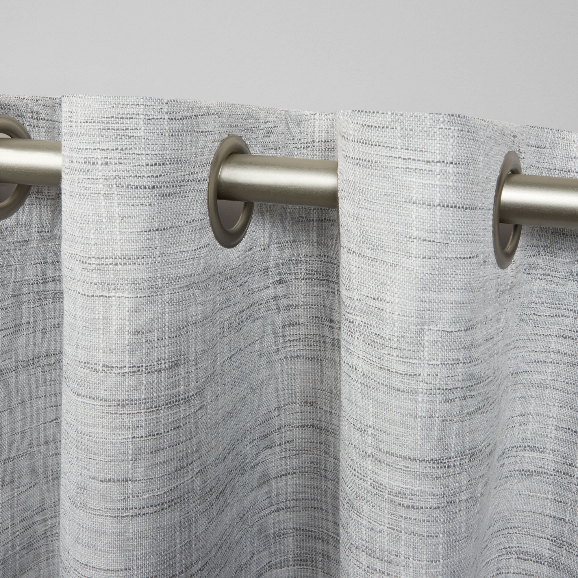 Exclusive Home Burke 100% Blackout Grommet Top Curtain Panel Pair, 52"x84", Dark Grey, Set of 2