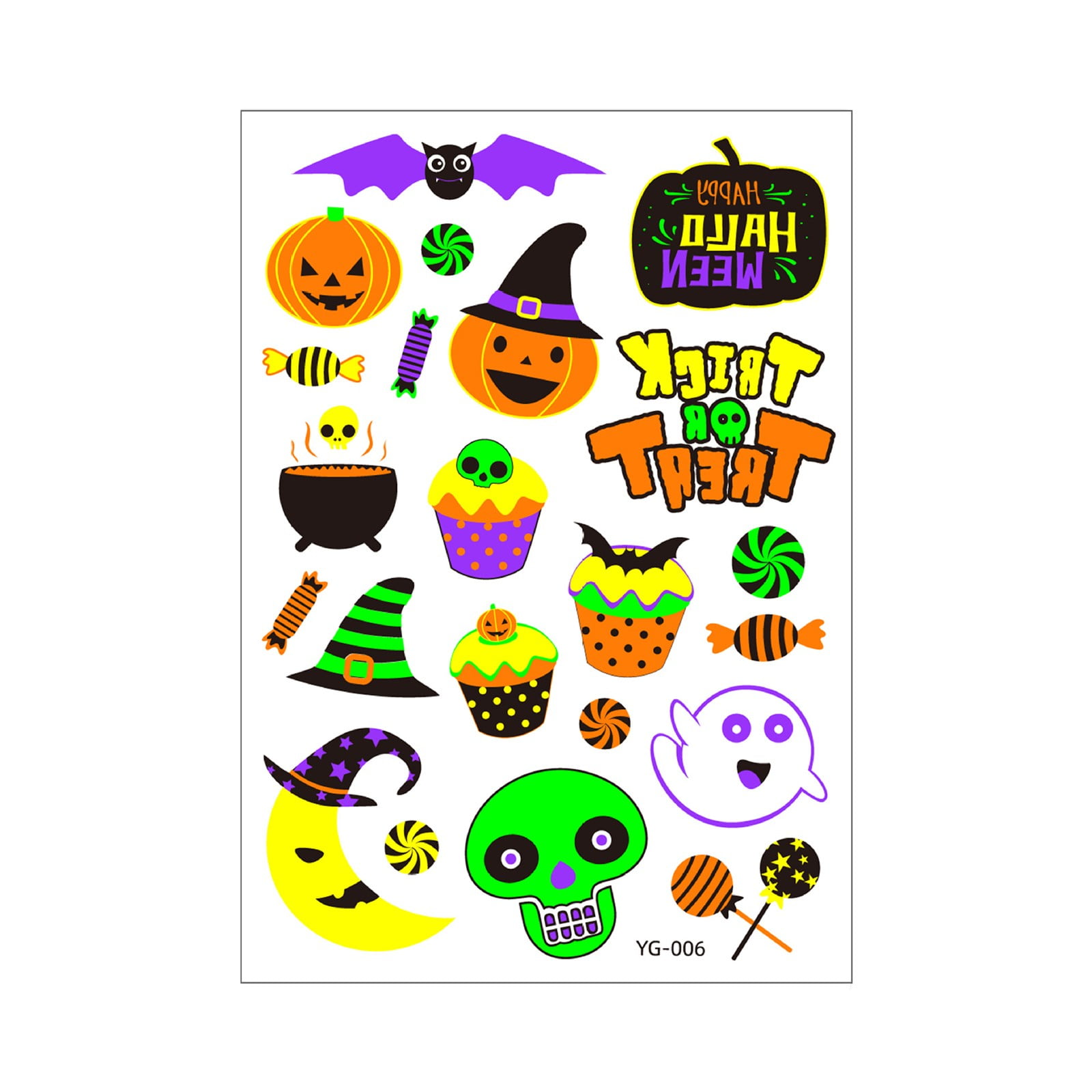 Halloween Vibes Planner Glossy Stickers Pumpkins Fall Decor Halloween Ghosties Sticker Sheet Back to School Cute Animals