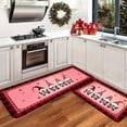 thumbnail image 2 of Valentine''s Day Pink Love and Gnomes Kitchen Rug Set 2 Piece, Cushioned Anti-Fatigue Kitchen Floor Mats Waterproof Easy to Clean, Comfort Standing Kitchen Mat Set with Non-Slip Latex, 2 of 4