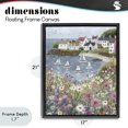 thumbnail image 4 of Stupell Industries Rustic Lodge Seaside Sailboats in Village Bay Black Floating Frame Canvas Art, 17 x 21, by Riley B, 4 of 8