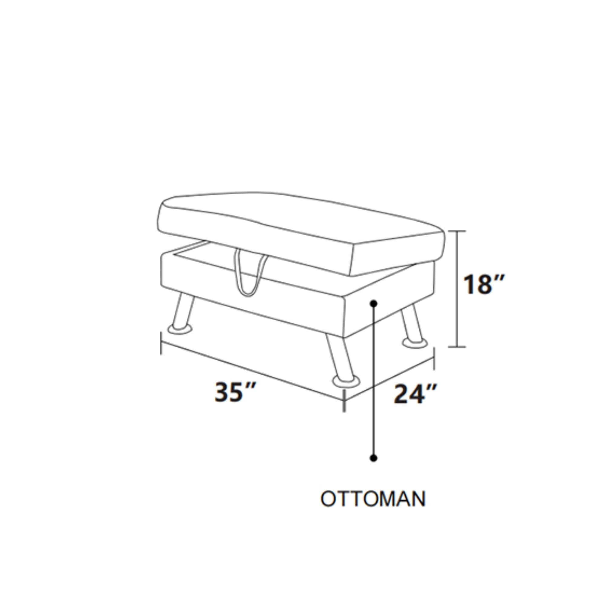 MAYEERTY Sofa Ottoman Footrest with Storage, Multi-Variant Foot Stool for Home, Bedroom, Living Room