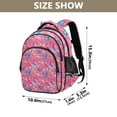 thumbnail image 3 of ALAZA 3d Butterflies Pink School Backpack Elementary Bag Bookbag Travel Rucksack, 3 of 6
