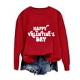 thumbnail image 5 of Moxiu Valentine Day Sweatshirts for Women Love Heart Printed Grahic Long Sleeve Shirt Crewneck Casual Valentines Gifts Pullover Tops 2025 Red,XS, 5 of 7
