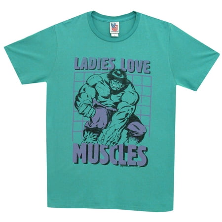 Incredible Hulk Muscles Marvel Comics Superhero Junk Food Adult T-Shirt