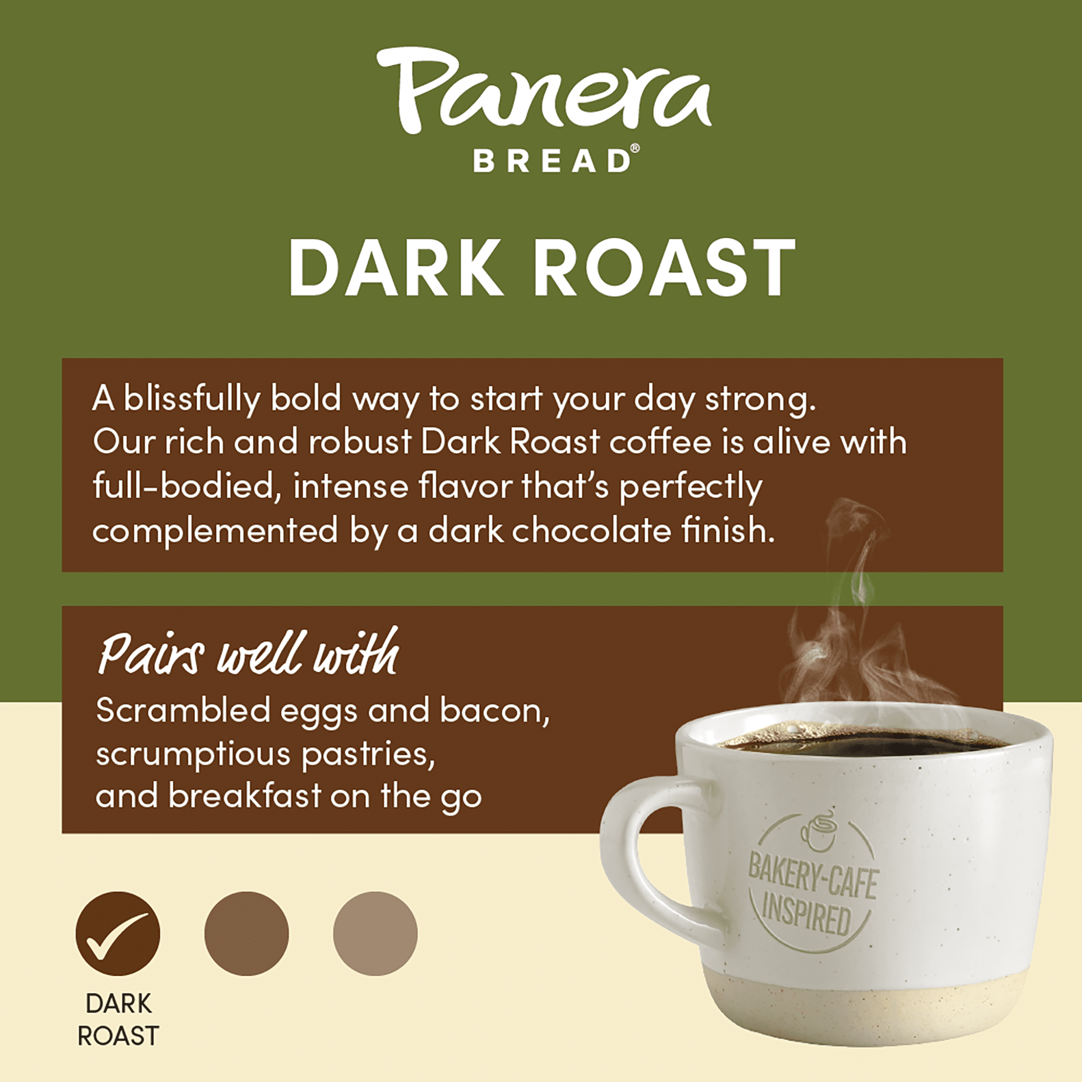 Panera Bread Dark Roast Ground Coffee, 12 Ounce (Pack of 6)