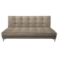thumbnail image 1 of Sofa Cama Reclinable El Bazar Store Zeus Beige Terciopelo Futon 3 posiciones Abotonado Sala, 1 of 6