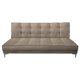 thumbnail image 1 of Sofa Cama Reclinable El Bazar Store Zeus Beige Terciopelo Futon 3 posiciones Abotonado Sala, 1 of 6