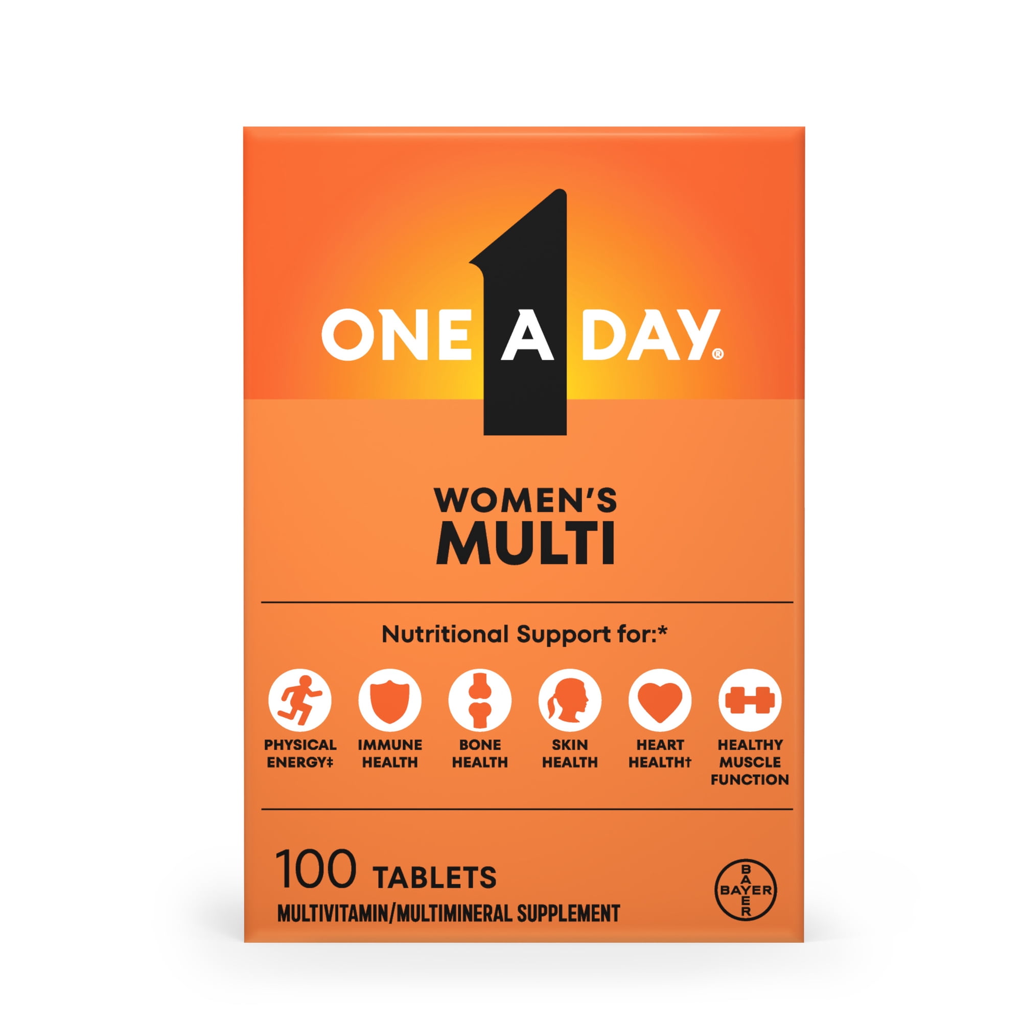 One A Day Multivitamin for Women with Biotin, & Skin Health Support, 100 Count