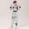 thumbnail image 5 of Toimothcn Toddler Boys Romper Long Sleeve Casual Astronaut Shaped Carnival Performance Romper Soft Loose Fit Show Jumpsuit Comfy Newbron Clothing, 5 of 7