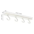 thumbnail image 2 of IFANLANDOR Cup Hanger Sliding Hook Kitchen Hanger Abs Retractable White 1Set For Home Organization, 2 of 8