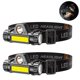 thumbnail image 2 of 2 unidades de faros recargables, faro LED superbrillante y ligero, haz ajustable, lámpara de cabeza de ángulo y correa, faro impermeable compatible con Afortunado Sencillez, 2 of 5