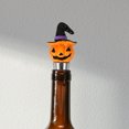 thumbnail image 3 of Tapón para botella de vino con forma de sombrero de bruja y calabaza, bonito sellador decorativo de resina para Halloween, 3 of 6