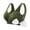Army Green A, variant on Full Sports Bras for Women Plus Size No Underwire Wireless Bras Solid Color Rhinestone Print Lingerie with Removable Padding, Gifts for Women