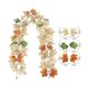 thumbnail image 4 of Guirnalda de hojas artificiales de ratán para Halloween,Acción de Gracias,guirnalda de hojas de arce con calabaza colgante,decoración para fiestas en interiores, 4 of 7