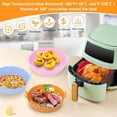 thumbnail image 3 of YIGSECU Pack of 4 Air Fryers Pad Silicone Air Fryers Basket Air Fryers Bowl Multifunctional Silicone Cooking Tool for Cooking, 3 of 7