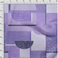 thumbnail image 4 of oneOone Cotton Silk Medium Purple Fabric Geometric Abstract Random Shapes Sewing Material Print Fabric By The Yard 42 Inch Wide, 4 of 4
