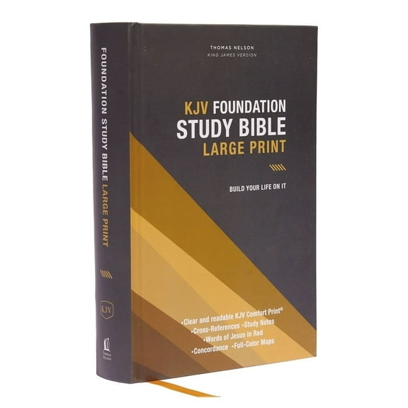 KJV Foundation Study Bible: Large Print (Red Letter) (Hardcover)