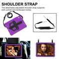 thumbnail image 5 of Dteck Kids Case for iPad 11-inch (A16) 2025/iPad 10th Generation 10.9 inch,Shockproof EVA Hand Grip PC Case 360 Degree Rotatable Kickstand Kids Friendly Cover with Shoulder Strap,Purple+Black, 5 of 8