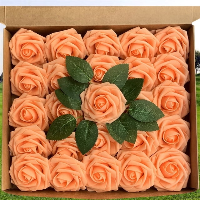Caja de regalo de estilo europeo, rosa de espuma de polietileno con simulación de flores falsas, decoración floral para el hogar