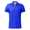 thumbnail image 5 of FINALGANG Simple Outfits For Men 3D Print Short Sleeve Turndown Collar 1/4 Zipper Polo Shirt Shorts Stylish Set Design Durable Soft Fabric, 5 of 6