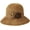Khaki, variant on CoCopeaunts Women's Straw Bucket Hat Sweet Woven Flower Decorate Wide Brim Floppy Fisherman Hat Summer Outdoor Sunscreen