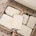 thumbnail image 2 of weibbin Portable Travel Organizer Bag Compressed Five Piece Set Of Toiletries Cosmetics Clothes Shoes Compressed Storage Bag, 2 of 7