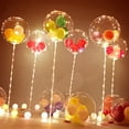 thumbnail image 2 of 1Set Led Balloon With Column Stand Luminous Transparent Bobo Balloons Stand LED String Lights Wedding Birthday Party Decoration, 2 of 7