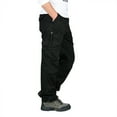 thumbnail image 4 of cllios Clothes Under $5 Men's Cargo Pants Big and Tall Multi Pockets Pants Outdoor Military Trousers Running Hiking Cargo Pants, 4 of 4