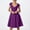 Purple, variant on Women's Flowy Casual Swing Dress Elegant Party Wear Comfortable Soft Fabric Stylish Versatile Outfit