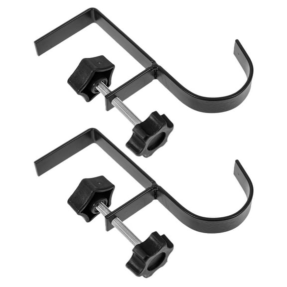 FRCOLOR 2pcs Schoolbag Purse Desk Hook Metal Stand Backpack Hanger Adjustable Table Side Hook  Table Side Bag Metal Hook Table Backpack Holder Desk Handbag Hook