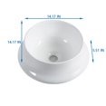 thumbnail image 4 of Vessel Bathroom Sink Basin in White Ceramic, 4 of 6