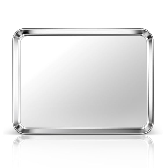 Bandeja de horno Homikit de acero inoxidable de 40 x 30 cm, resistente a la corrosión