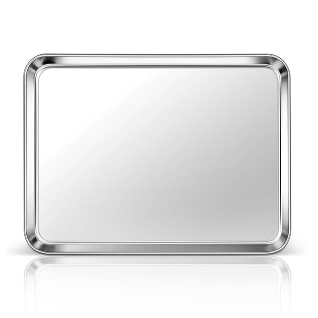 Bandeja de horno Homikit de acero inoxidable de 40 x 30 cm, resistente a la corrosión
