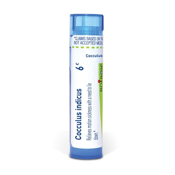 Boiron Cocculus Indicus 6C, Homeopathic Medicine for Motion Sickness With A Need To Lie Down, 80 Pellets